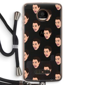 Ugly Cry Call: Motorola Moto Z Force Transparant Hoesje met koord
