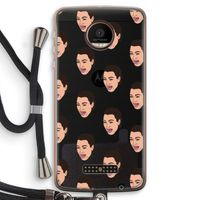 Ugly Cry Call: Motorola Moto Z Force Transparant Hoesje met koord