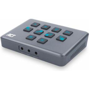 ACT Dual HDMI input USB-C Video Switcher. capturen en live streamen