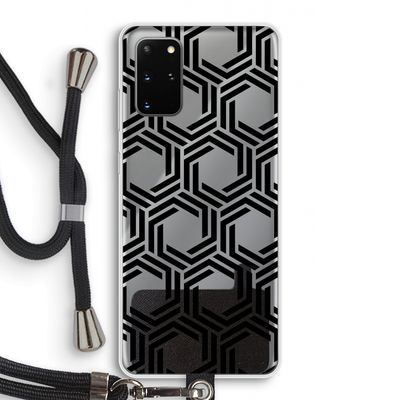 Geometrisch patroon: Samsung Galaxy S20 Plus Transparant Hoesje met koord