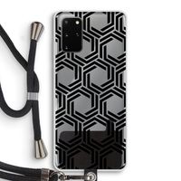 Geometrisch patroon: Samsung Galaxy S20 Plus Transparant Hoesje met koord