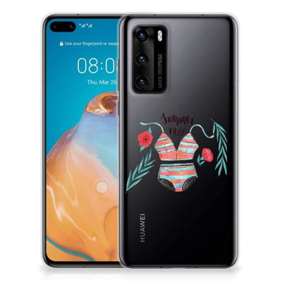 Huawei P40 Telefoonhoesje met Naam Boho Summer Huawei P40 Telefoonhoesje met Naam Boho Summer