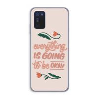 Optimistic flower girl: Samsung Galaxy A03s Transparant Hoesje