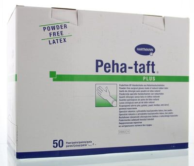 Hartmann Peha taft plus onderzoekhandschoen pvr maat 6.5 (100 st)