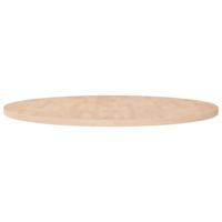 Tafelblad rond 90x2,5 cm onbehandeld massief eikenhout