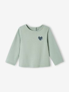 Babyshirt Basics lange mouwen blauwgroen