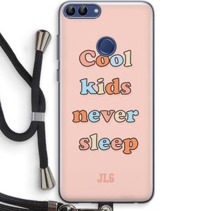 Cool Kids Never Sleep: Huawei P Smart (2018) Transparant Hoesje met koord