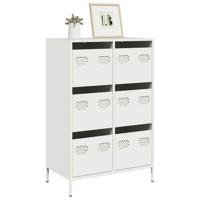 Hoge kast 68x39x101,5 cm staal wit