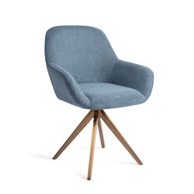 Jesper Home Eetkamerstoel 'Kushi' Turn Rose, kleur Ocean Eyes