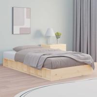 Bedframe massief hout 75x190 cm