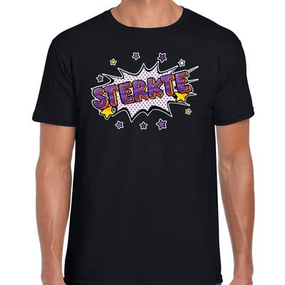 Sterkte cadeau shirt zwart voor heren