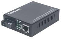 Intellinet 510547 netwerk media converter 100 Mbit/s Single-mode Zwart