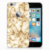 Apple iPhone 6 Plus | 6s Plus TPU Siliconen Hoesje Marmer Goud