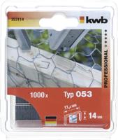 Nieten type 053/353 staaldraad 14 mm 1000 st. - Kwb