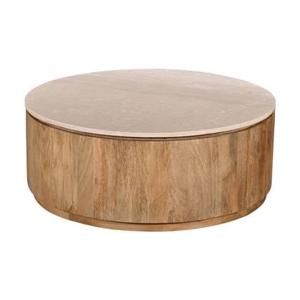 Giga Meubel - Salontafel Marmer Naturel - 90cm - Elan