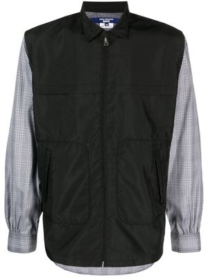 Junya Watanabe MAN veste en coton à carreaux - Noir