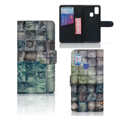 Wallet Case met Pasjes Samsung Galaxy M21 | M30s Spijkerbroeken
