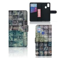 Wallet Case met Pasjes Samsung Galaxy M21 | M30s Spijkerbroeken
