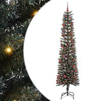 VidaXL Kunstkerstboom met 300 led groen 210 cm pvc en plastic en staal