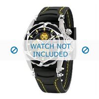 Festina horlogeband F16272-4 Rubber Zwart 22mm + geel stiksel
