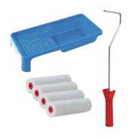 Sorex Verfrollers set - beugel - doseer verfbak - 4x rollers - 10cm breed - schilderen Sorex Verfrollers set - beugel - doseer verfbak - 4x rollers - 10cm breed - schilderen