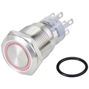 TRU COMPONENTS TC-10090960 LAS1-AGQ-22E/R/24V/S Vandalismebestendige druktoets 250 V/AC 3 A 2x aan/(aan) Moment Rood IP65 1 stuk(s)