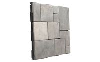Patchwork dakterrastegel grijs 30*30 cm. Patchwork dakterrastegel grijs 30*30 cm.