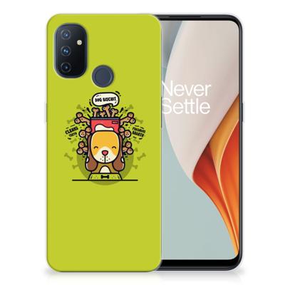 OnePlus Nord N100 Telefoonhoesje met Naam Doggy Biscuit OnePlus Nord N100 Telefoonhoesje met Naam Doggy Biscuit