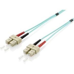 Equip 255329 Glasvezel kabel 0,5 m SC OM3 Turkoois