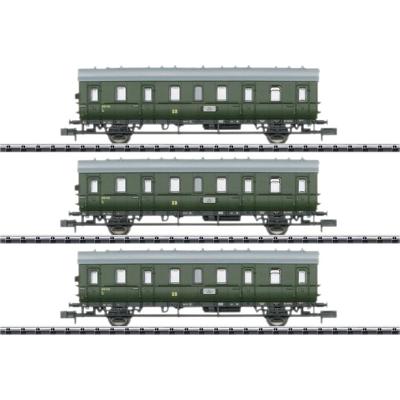 MiniTrix 18277 N set van 3 personenrijtuigen van de DR