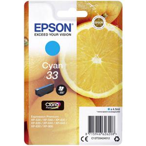 Epson Inktcartridge T3342, 33 Origineel Cyaan C13T33424012