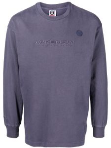 AAPE BY *A BATHING APE® t-shirt à logo brodé - Gris