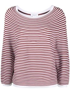Fabiana Filippi pull en maille à rayures - Rouge