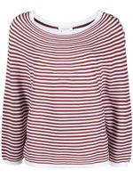 Fabiana Filippi pull en maille à rayures - Rouge