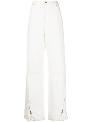 Blumarine jean ample à taille haute - Blanc