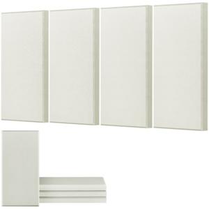 VEVOR 4 stuks Akoestische panelen Wandpanelen Zelfklevend Glasvezel 60x30x5cm Beige