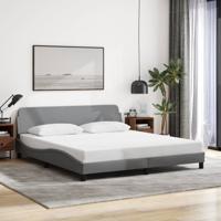 Bedframe "Dover" stof lichtgrijs 180x200 cm