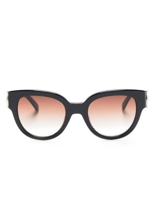 Longchamp lunettes de vue en acétate à monture papillon - Noir
