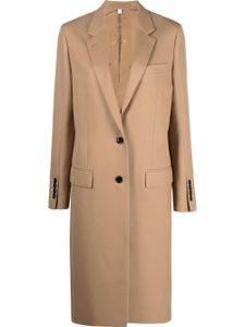 Burberry manteau boutonné à revers crantés - Tons neutres