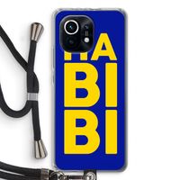 Habibi Blue: Xiaomi Mi 11 Transparant Hoesje met koord