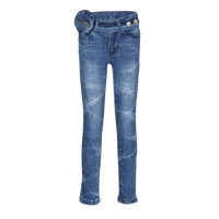 Dutch Dream denim Meisjes skinny jeans broek Ngombe - Midden blauw - thumbnail