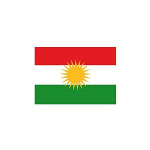 Stickertjes van vlag van Koerdistan   -