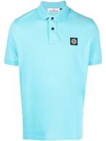 Stone Island polo à patch logo - Bleu