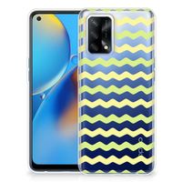 OPPO A74 4G TPU bumper Waves Yellow - thumbnail