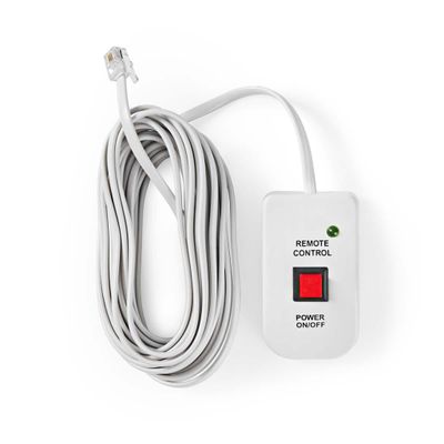 Nedis PIMSRC06WT Stroomomvormer Afstandsbediening Voor Gemodificeerde Sinusomvormers Kabel 5,00 M