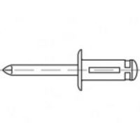 TOOLCRAFT TO-5455305 Open popnagel 4.8 mm 250 stuk(s) - thumbnail
