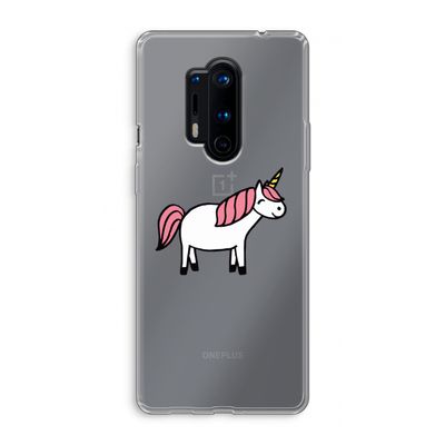 Eenhoorn: OnePlus 8 Pro Transparant Hoesje
