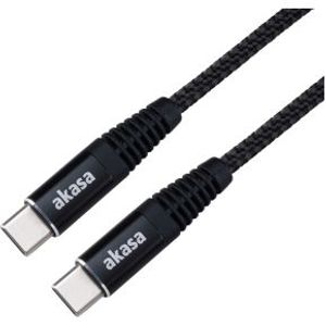 Akasa AK-CBUB54-10BK USB-kabel 1 m USB C Zwart