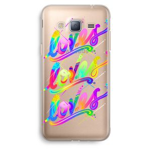 Loves: Samsung Galaxy J3 (2016) Transparant Hoesje