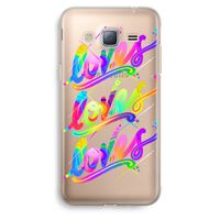 Loves: Samsung Galaxy J3 (2016) Transparant Hoesje